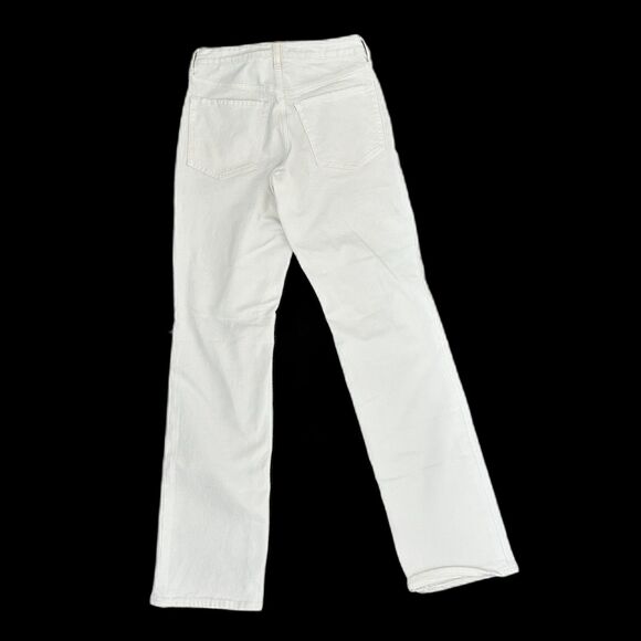 NEW WITH TAGS OLD NAVY High-Waisted O.G. Straight White Jeans Size 2R - Picture 2 of 10